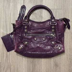 **SOLD** Balenciaga 2 Way City Bag Giant 21 Grape Chèvre 2007 🍇